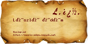 László Ádám névjegykártya
