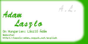 adam laszlo business card